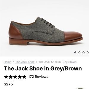 TAFT Jack Dress Shoe in Grey Brown Men’s size 11